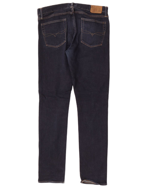 Blugi skinny pentru bărbați Ralph Lauren W33 L34 bumbac bleumarin