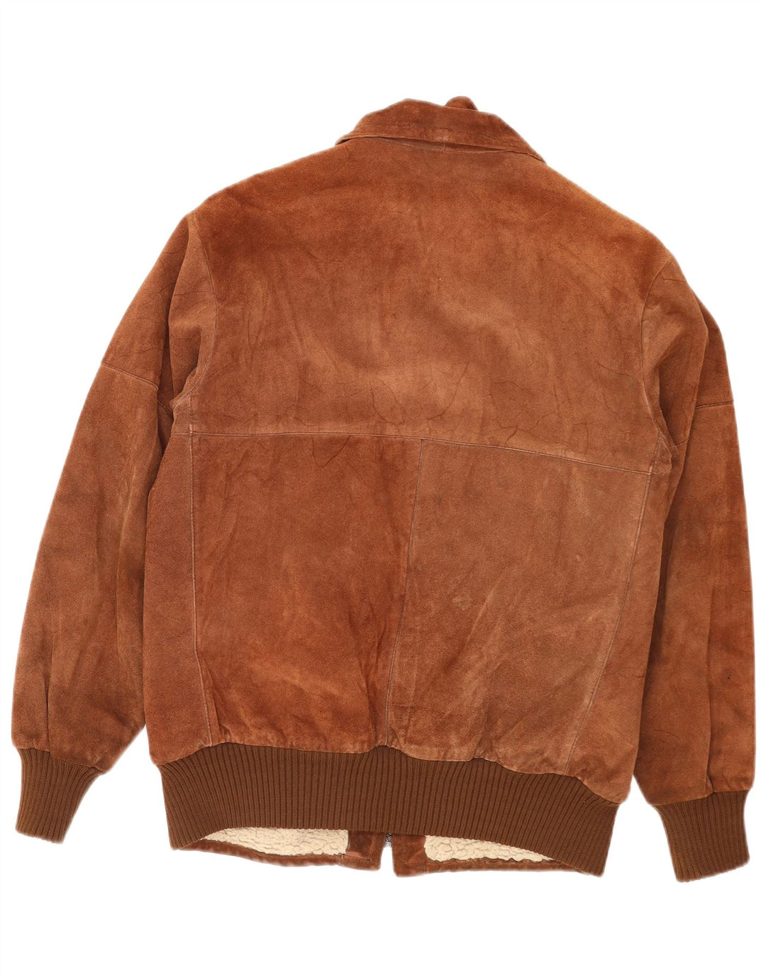 Geaca Bomber din piele intoarsa pentru barbati Piccini IT 48 Medium Brown Piele Retro
