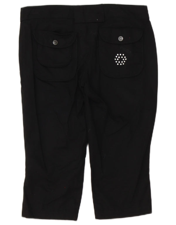 Pantaloni Capri Puma cu talie joasă pentru femei UK 8 Small W30 L17 Negru