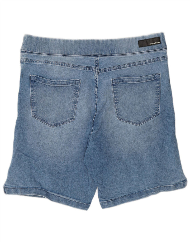 DKNY Pantaloni scurți din denim pentru femei, mari W34, bumbac albastru