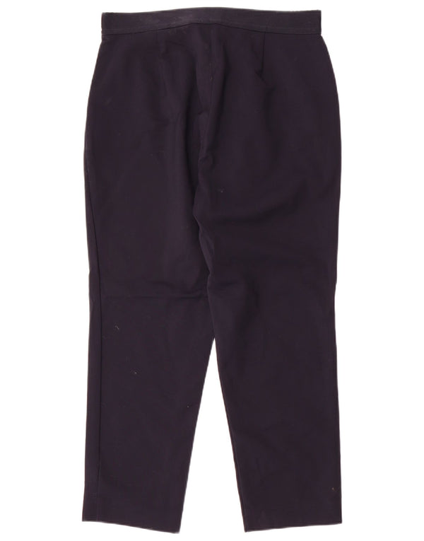 Pantaloni tăiați pentru femei Marks & Spencer UK 14 Large W32 L25 Bleumarin