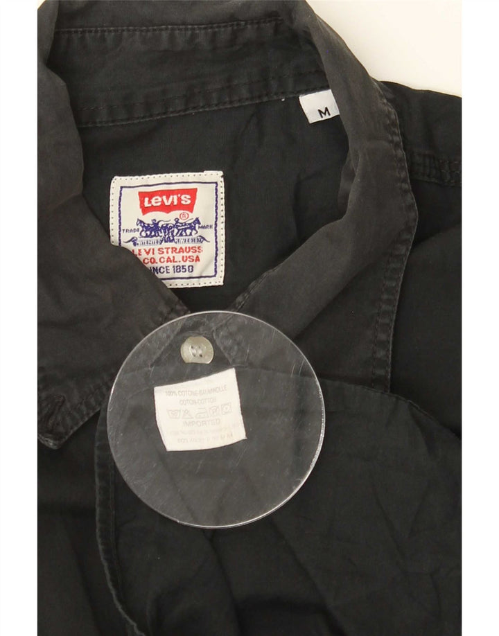 Cămașă Levi's pentru bărbați, bumbac mediu negru