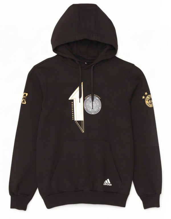 Pulover Adidas FC Bayern Munchen Graphic Hoodie pentru bărbați, bumbac mic, negru