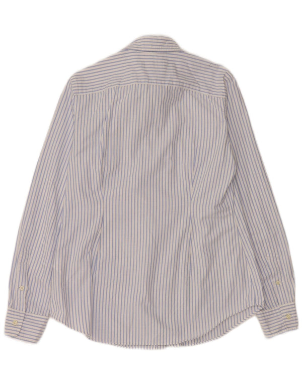 Cămașă pentru bărbați Ralph Lauren slim fit, bumbac cu dungi albastre medii