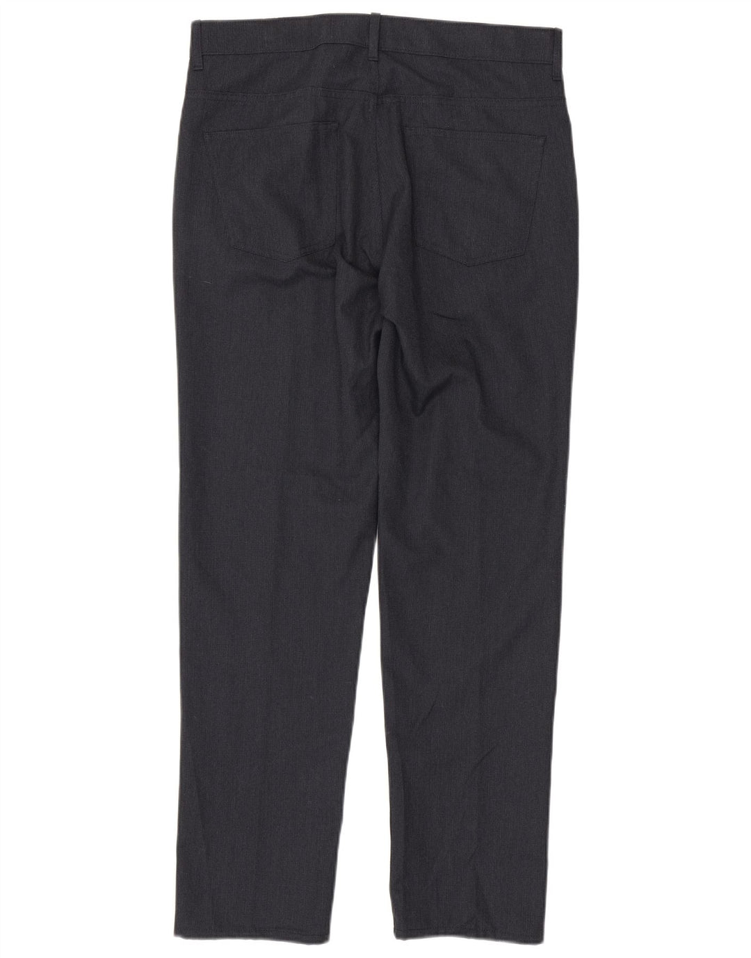 Pantaloni de costum drepți pentru bărbați Marks & Spencer L34 L33 Poliester bleumarin