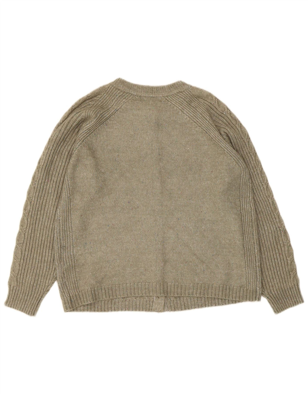 Pulover cardigan pentru femei Marks & Spencer UK 14 Poliester kaki mediu