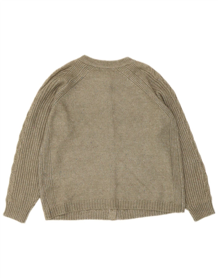 Pulover cardigan pentru femei Marks & Spencer UK 14 Poliester kaki mediu