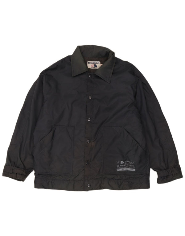Americanino Bomber Jacket pentru bărbați UK 40, mare, negru, nailon