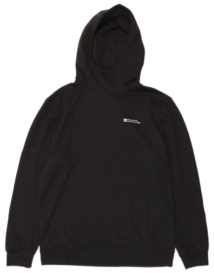 MOUNTAIN WAREHOUSE Mens Hoodie Jumper Medium Black Polyester