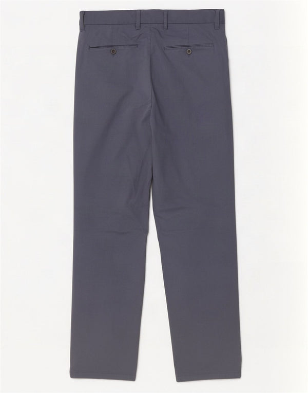 Pantaloni chino drepți pentru bărbați Marks & Spencer L32 L31 Bumbac bleumarin