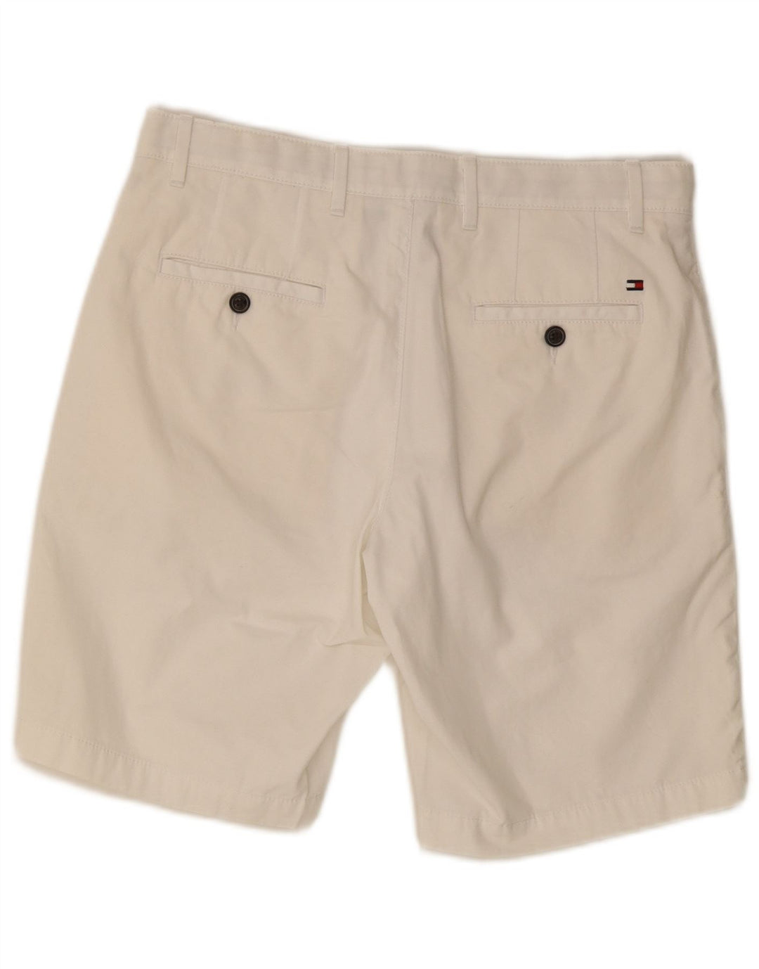 TOMMY HILFIGER Pantaloni scurți chino pentru bărbați W31 bumbac alb mediu