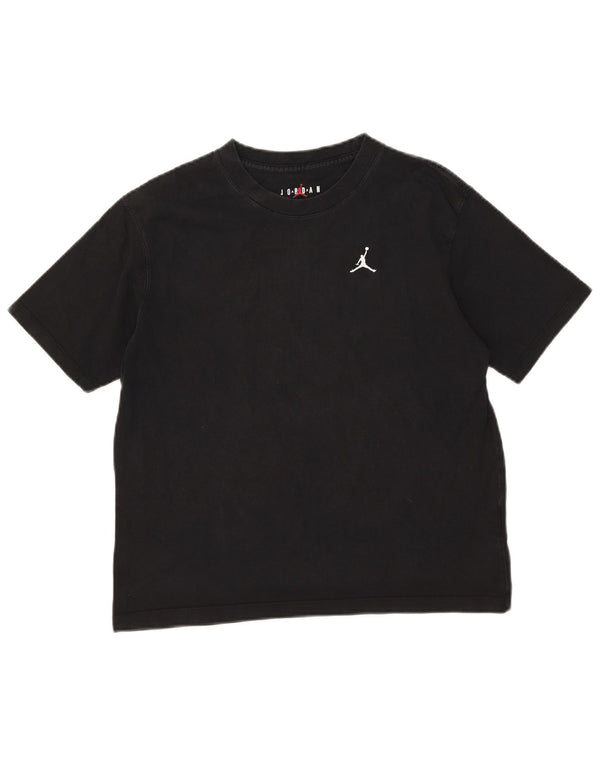 Tricou Jordan pentru femei Top UK 10 Small Black Bumbac