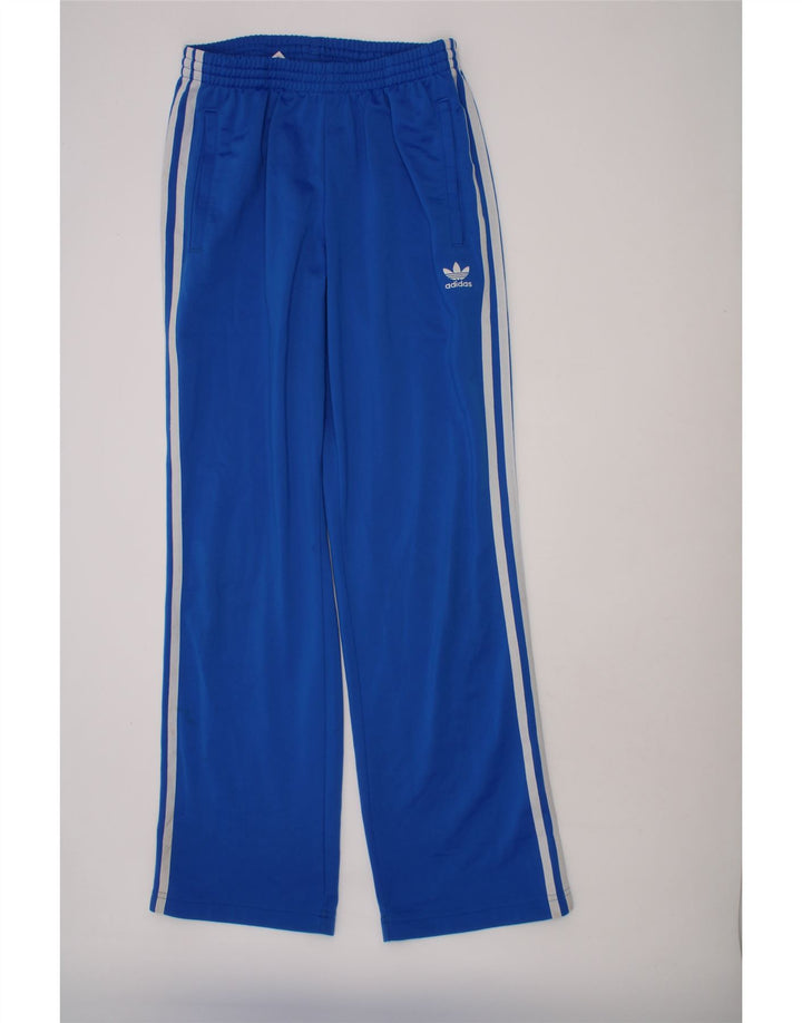 ADIDAS Boys Tracksuit Trousers 13-14 Years  Blue Polyester Vintage Adidas and Second-Hand Adidas from Messina Hembry 