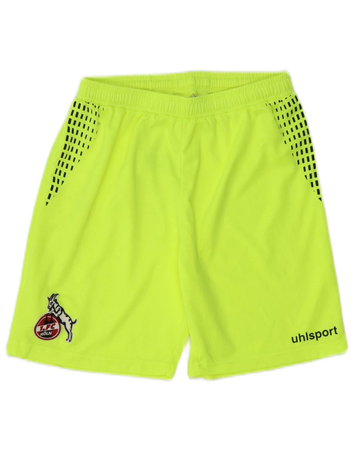 Pantaloni scurți sport UHLSPORT FC Koln pentru băieți 13-14 ani Poliester verde