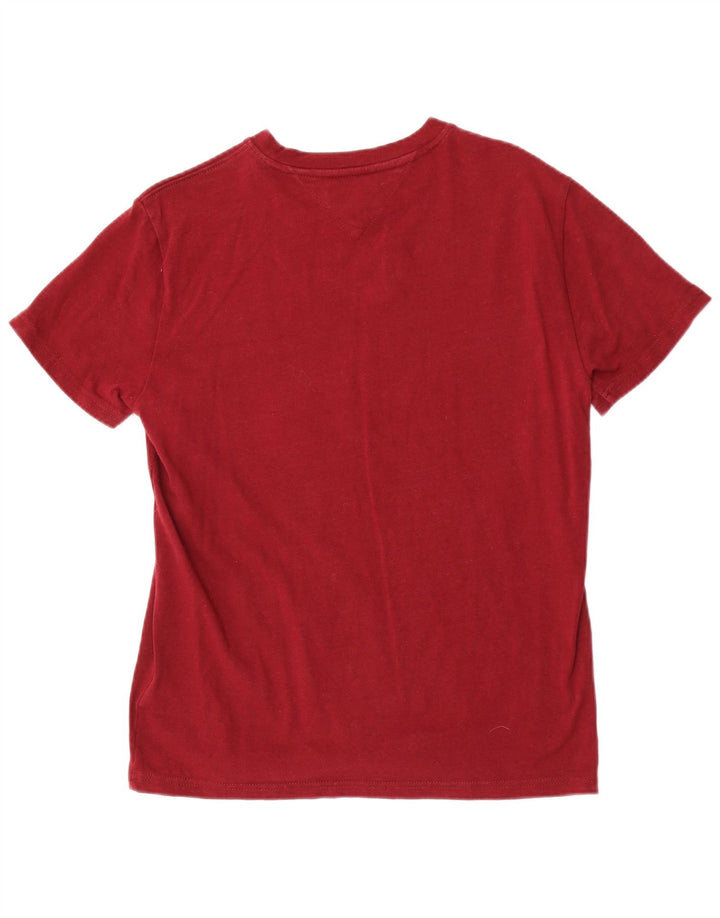 Tricou Tommy Hilfiger pentru bărbați Top mic din bumbac maro