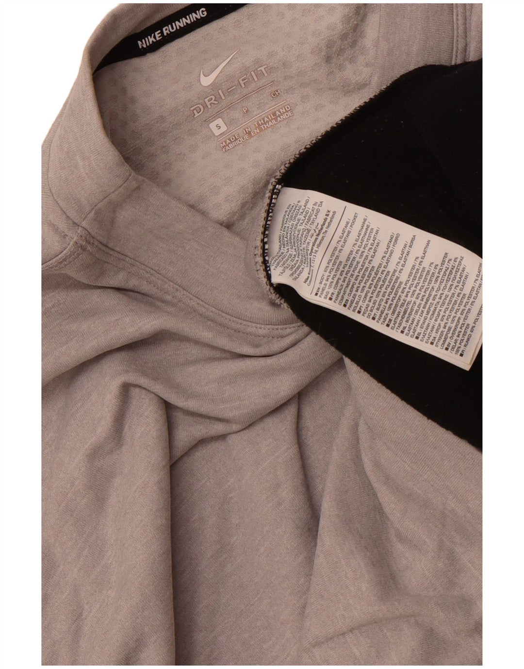 Tricou Nike Dri Fit Top cu mânecă lungă pentru femei UK 10, Gri mic, Poliester color bloc