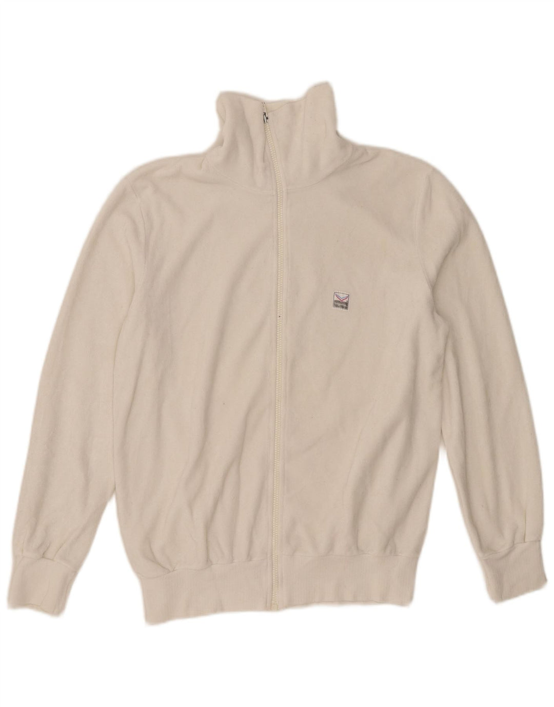 Trigema Trening pentru bărbați Jachetă de top din bumbac alb mic