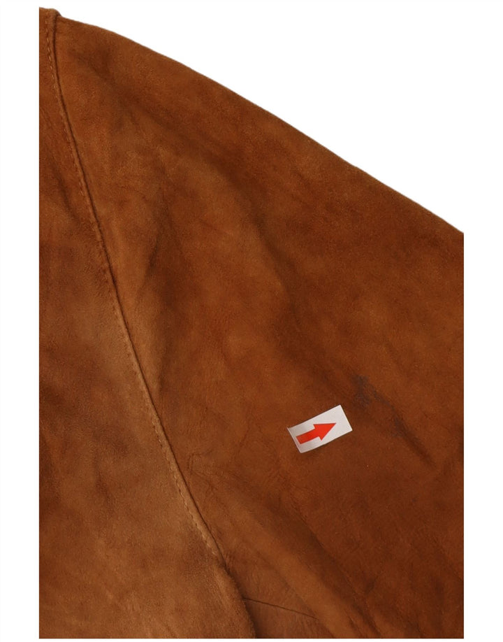 Bomber pentru bărbați VINTAGE din piele intoarsa UK 36 Mic Bej