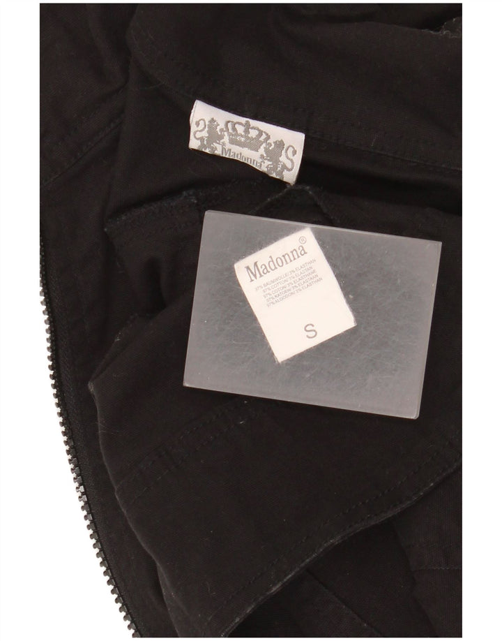Pantaloni cargo Modana pentru femei UK 10 mic bumbac negru