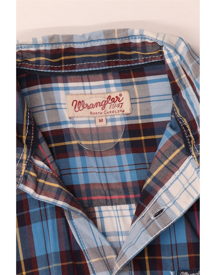 Cămașă de flanel pentru bărbați Wrangler, carouri albastre medii