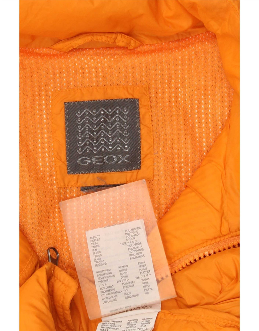 Gilet căptușit pentru femei Geox UK 18 XL Orange Poliamidă