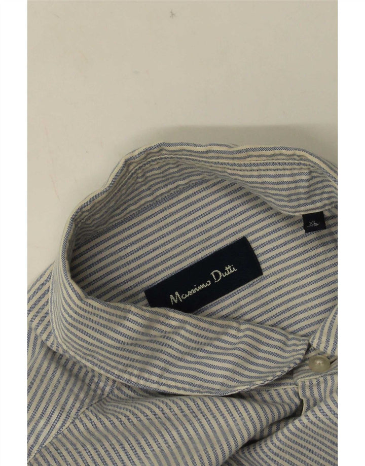 Cămașă Massimo Dutti pentru bărbați XL Blue Pinstripe