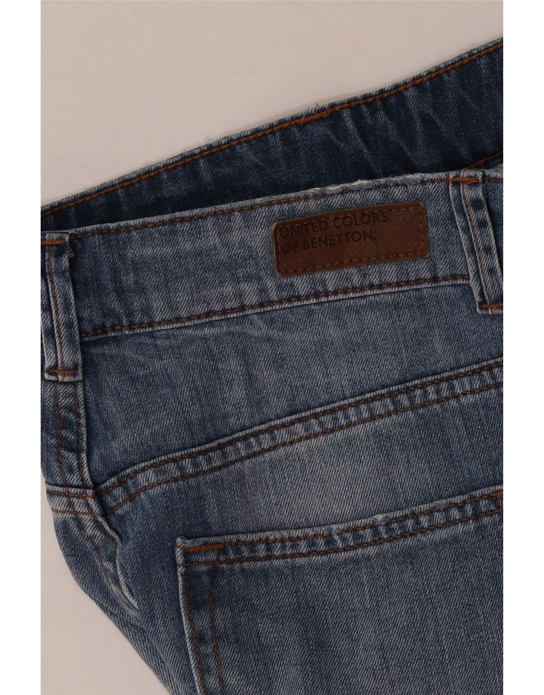 Pantaloni scurți din denim pentru femei Benetton W30 Medium Blue