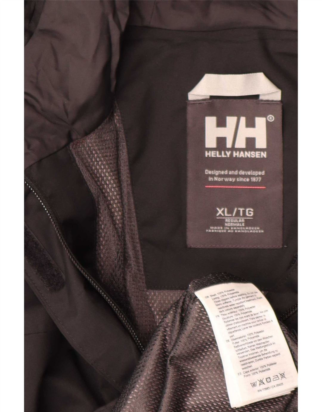 Jachetă de ploaie cu glugă pentru femei Helly Hansen UK 18 XL Poliester negru