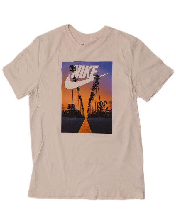 Tricou grafic pentru bărbați Nike Top Medium White Bumbac