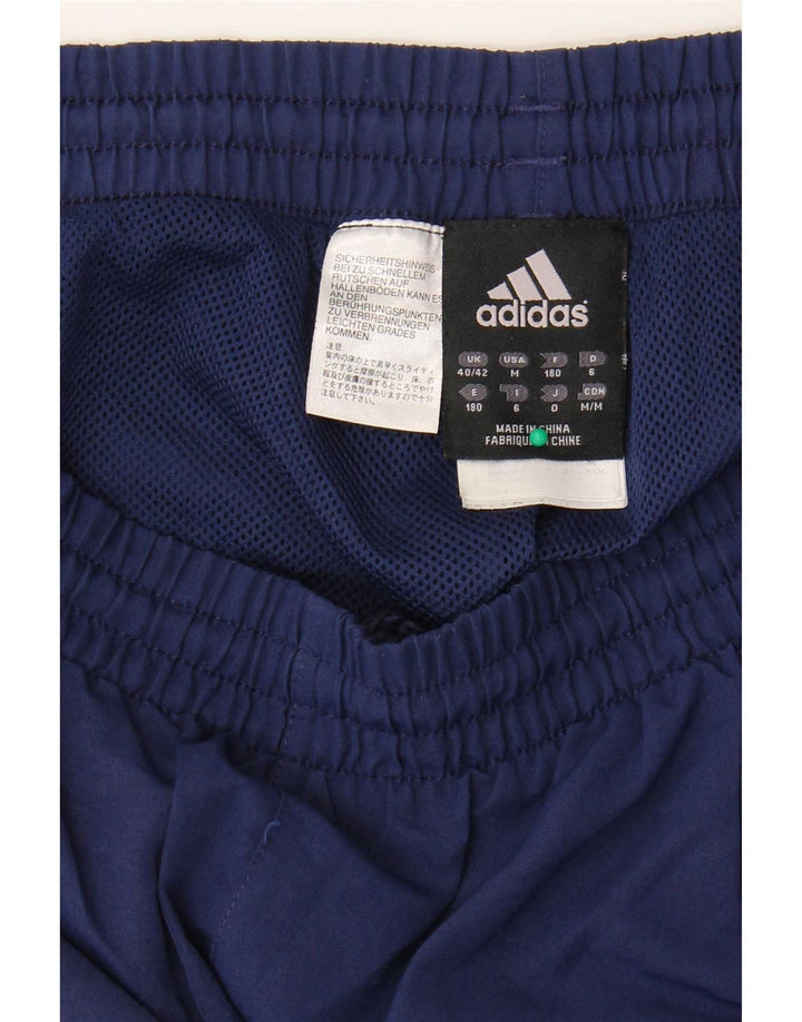 Pantaloni de trening pentru bărbați Adidas Pantaloni de jogging Marea Britanie 40/42 Poliester mediu bleumarin