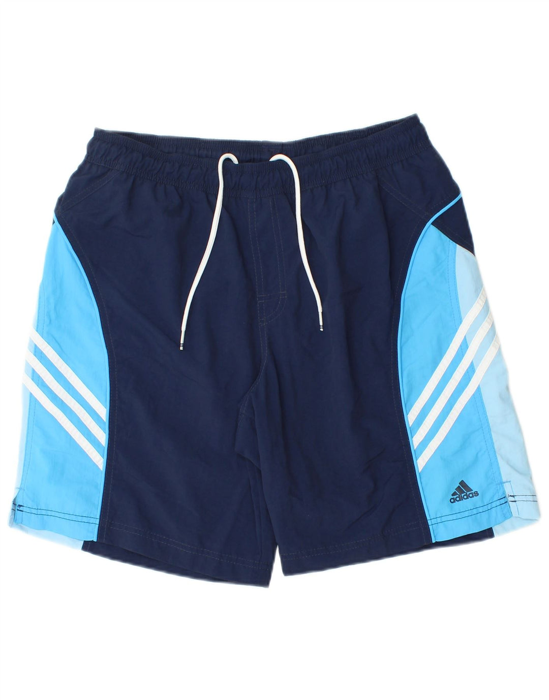 Pantaloni scurți de înot Adidas pentru bărbați, medii, albastru, poliester color bloc