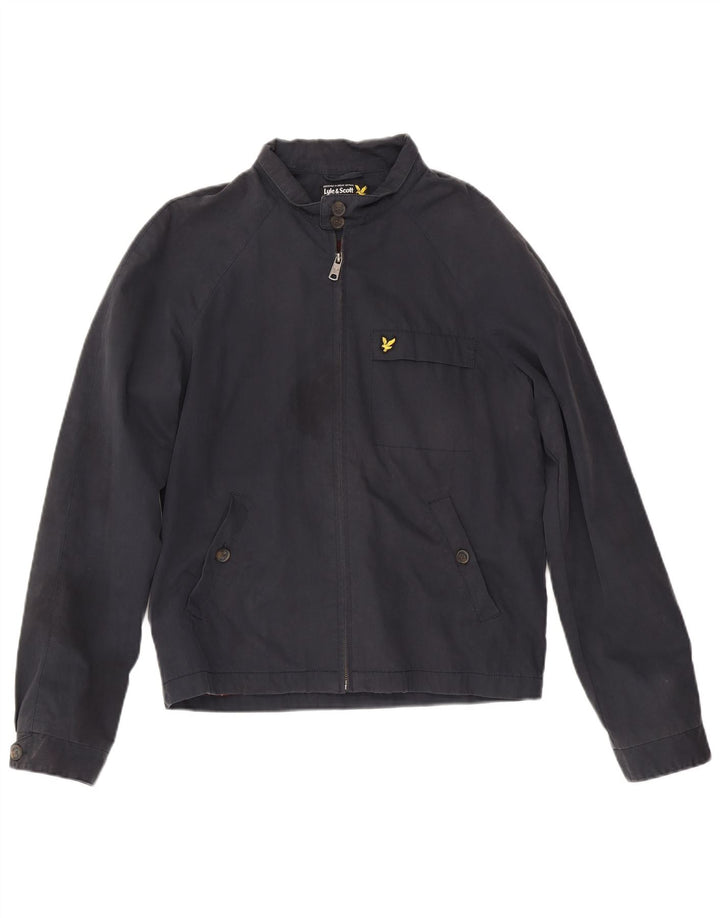 Jachetă bomber pentru bărbați Lyle & Scott UK 38, mediu, bleumarin, bumbac