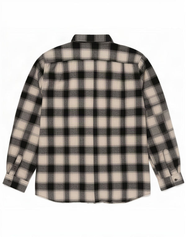 Cămașă de flanel pentru bărbați Lee, 2XL, bumbac negru cu carouri