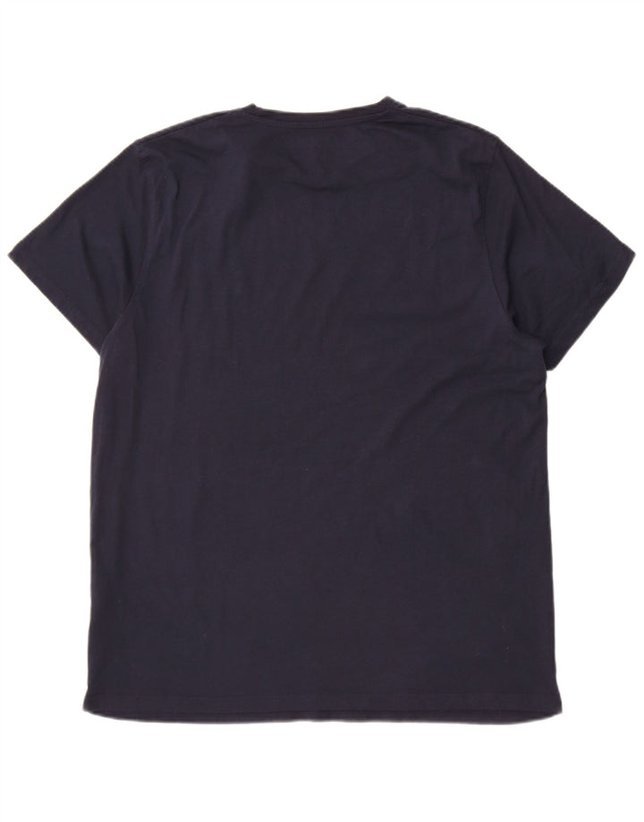 Tricou grafic pentru bărbați Mountain Warehouse Top mare bumbac bleumarin