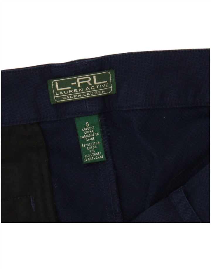 Pantaloni capri pentru femei Ralph Lauren US 6 Medium W33 L21 Bumbac bleumarin