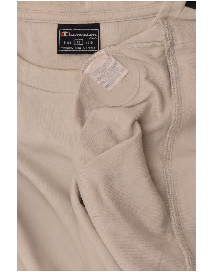 Pulover pentru bărbați Champion Pulover XL, alb, bumbac color bloc