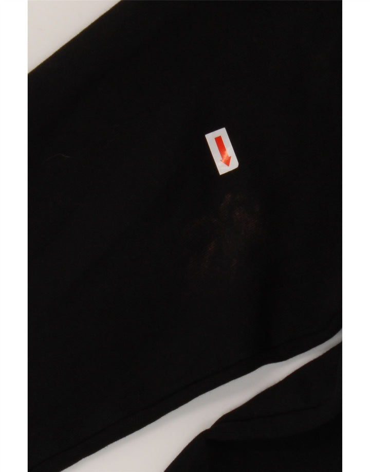 Pulover cu grafic pentru femei FILA, UK 16, mare, negru, bumbac