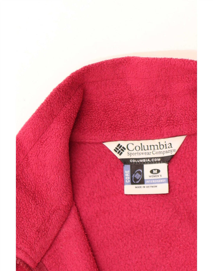 Jachetă Columbia pentru femei Liner Fleece UK 14 Poliester roșu mediu