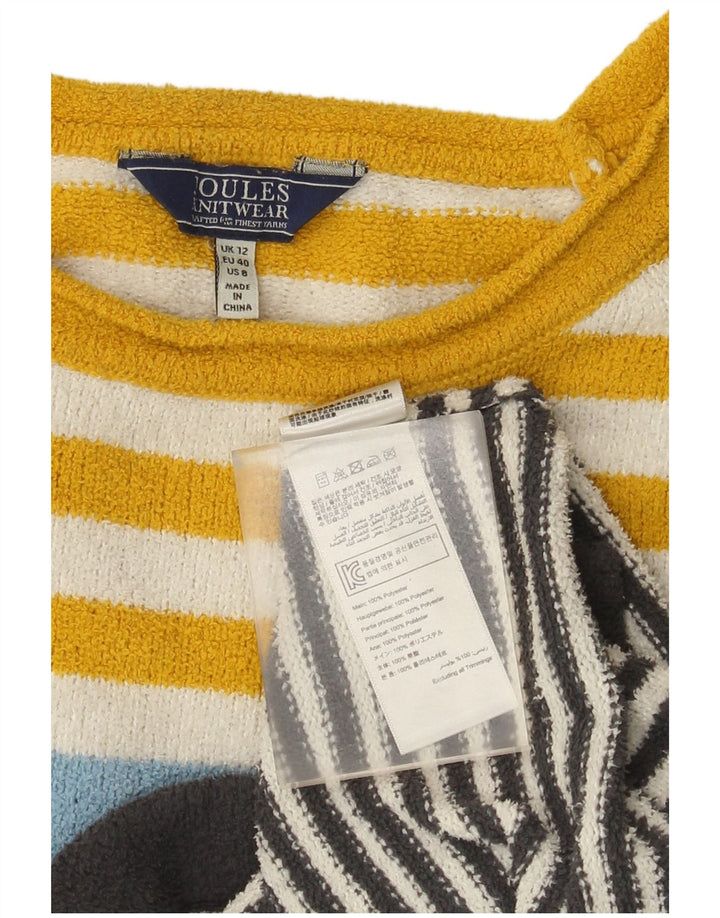 Pulover pentru femei Joules cu gât de barcă UK 12 Medium, multicolor, cu dungi