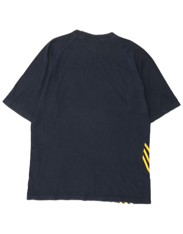 Tricou pentru bărbați Adidas Top UK 42/44 Mare Bumbac bleumarin