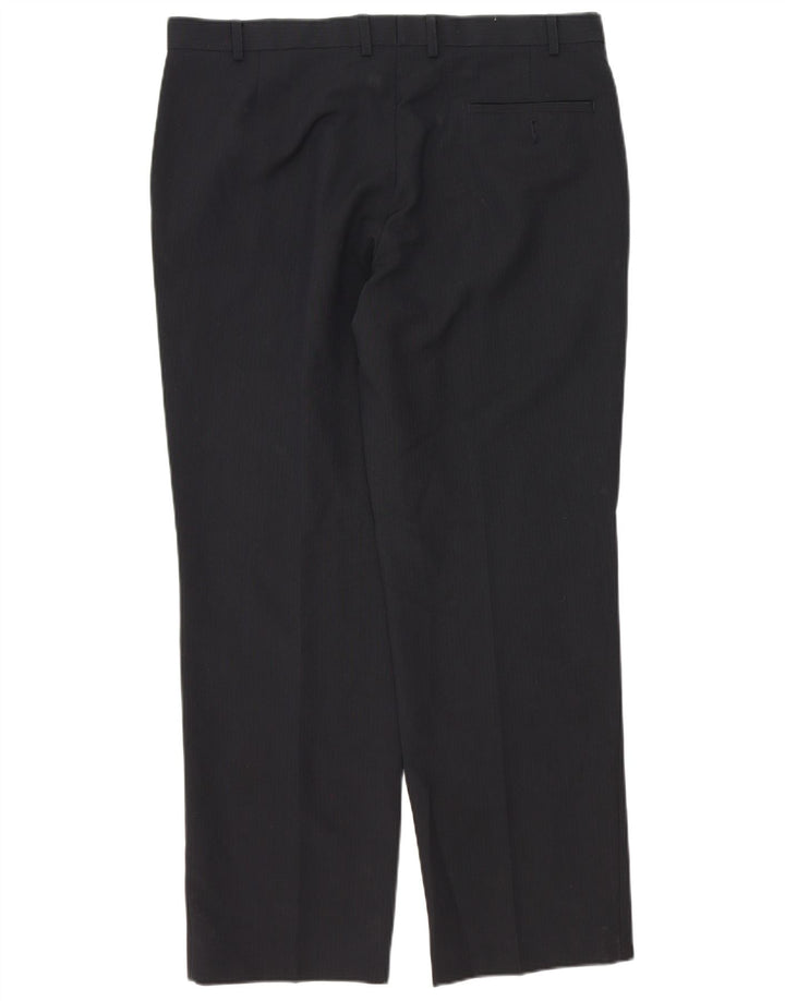 Marks & Spencer Pantaloni drepți pentru bărbați L38 L31 Poliester bleumarin