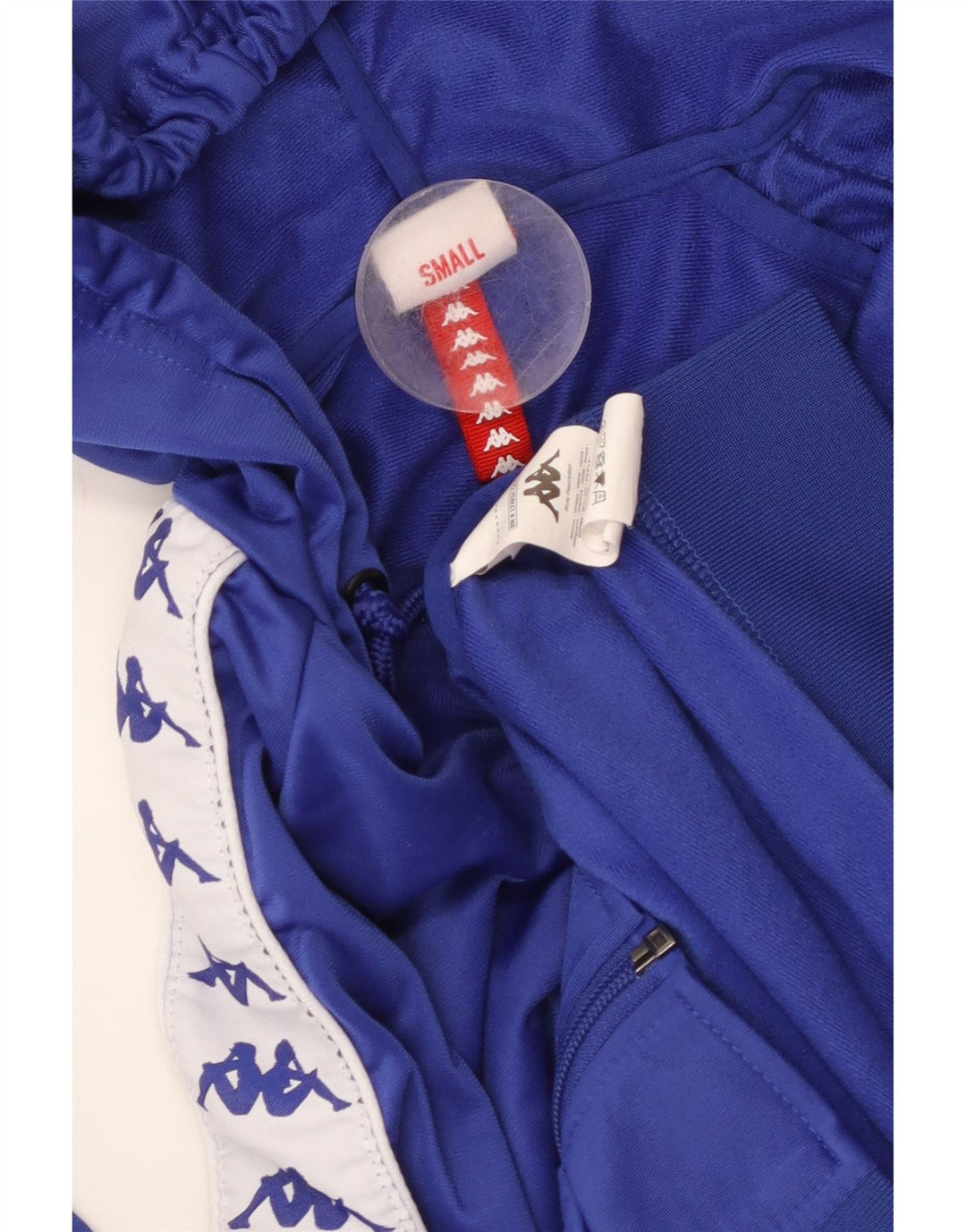 Pulover KAPPA pentru damă, cu fermoar și grafic, UK 10, albastru, color block