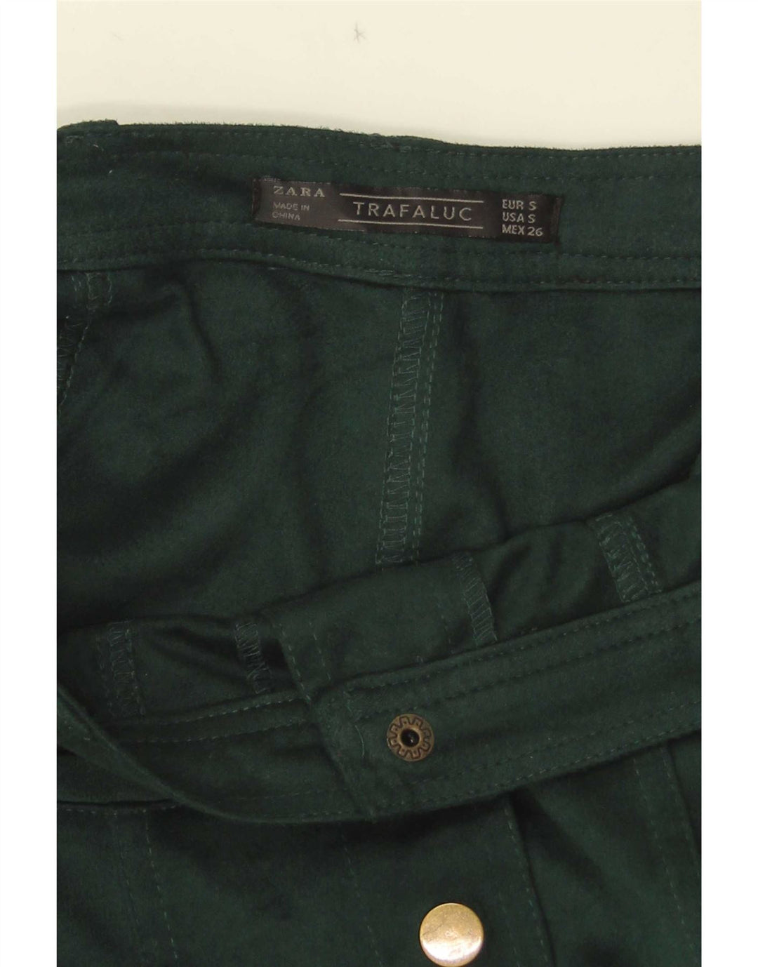 Fusta Mini Trafaluc Femei Zara Mica W26 Verde