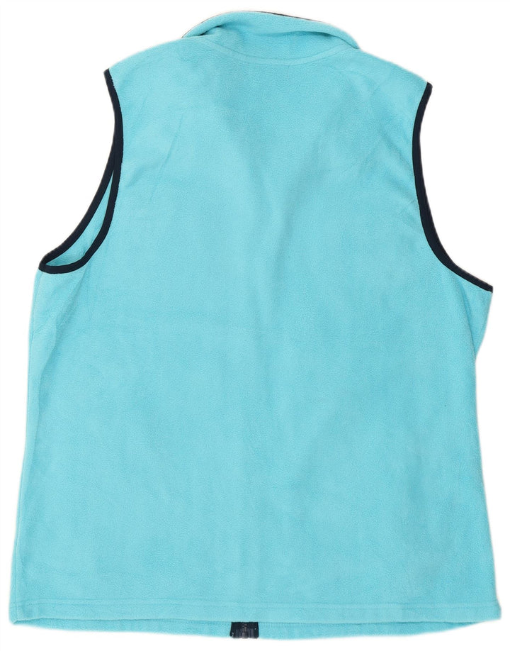 Gilet din fleece pentru femei Chaps UK 18 XL, poliester albastru