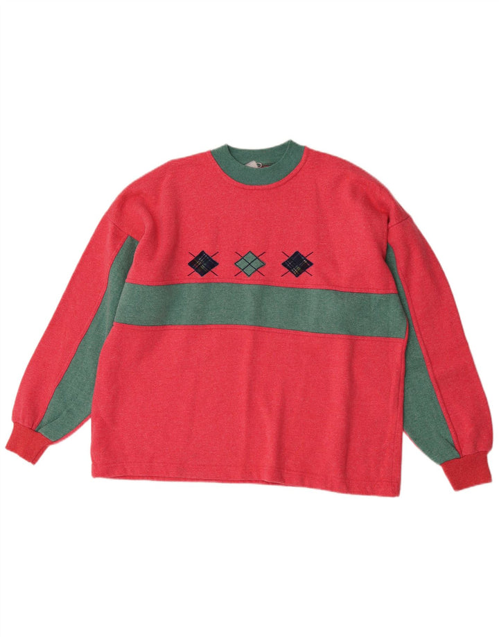 Trening complet vintage pentru femei UK 10 mic roz Colorblock