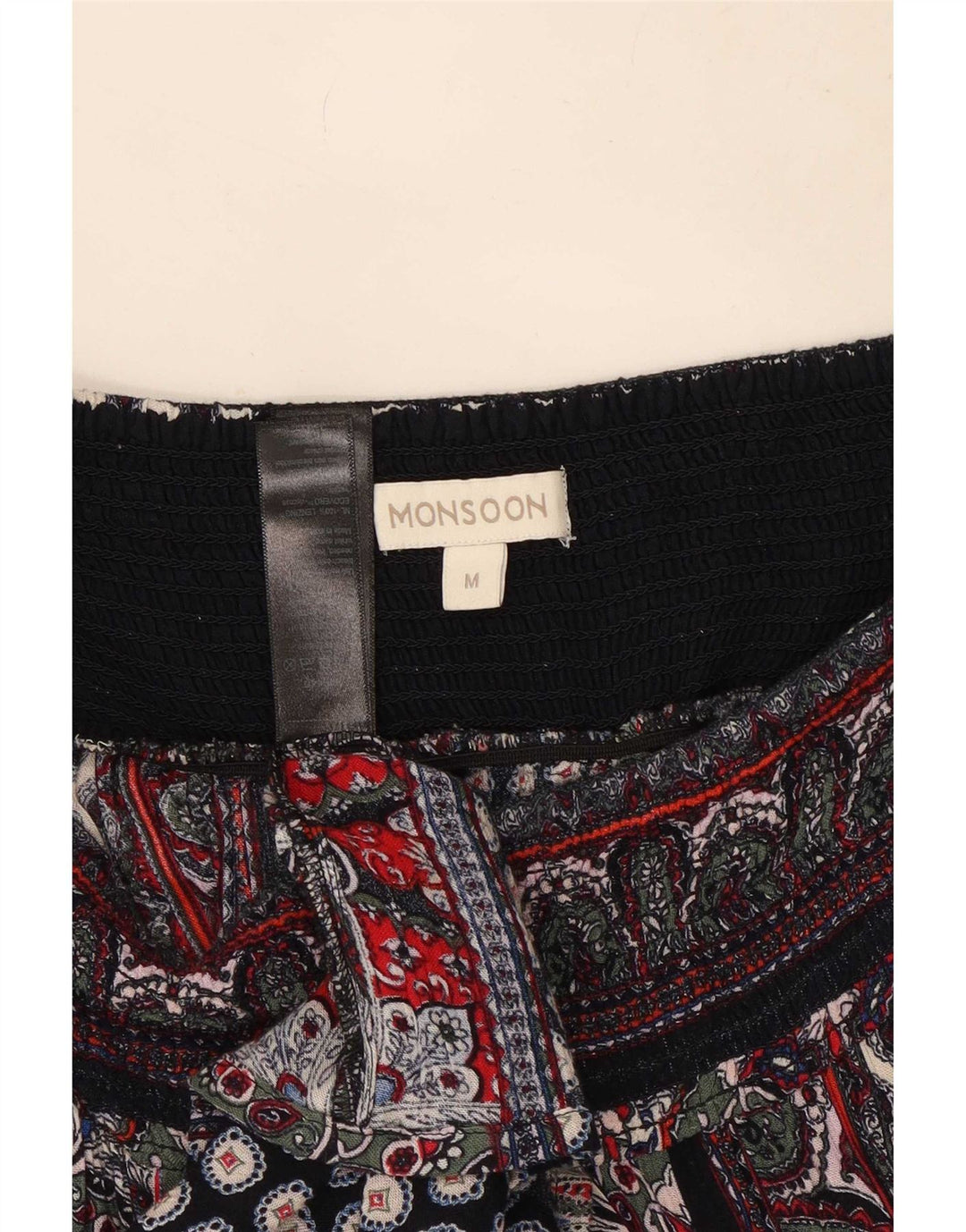 Fusta țigănească pentru femei Monsoon Medium W30 Multicolor Patchwork Viscose