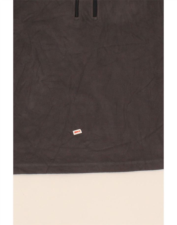 MOUNTAIN WAREHOUSE Mens Zip Neck Fleece Jumper Small Grey Colourblock Vintage Mountain Warehouse and Second-Hand Mountain Warehouse from Messina Hembry 