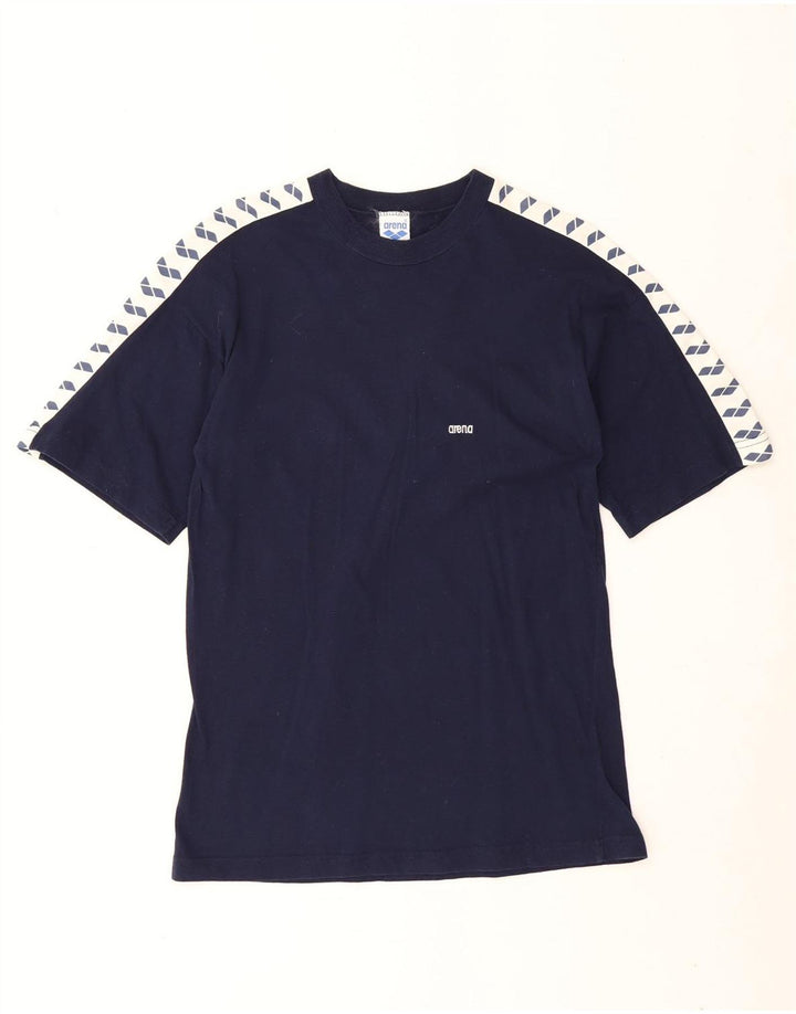 Tricou cu grafic pentru bărbați Arena Top mic, albastru marin, bloc de culoare