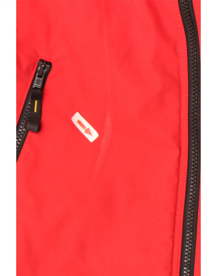 Jack Wolfskin Jacket pentru băieți 11-12 ani, roșu, poliester color bloc