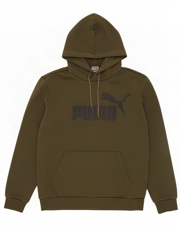 Pulover pentru bărbați Puma Graphic Hoodie Jumper Mic Kaki Bumbac